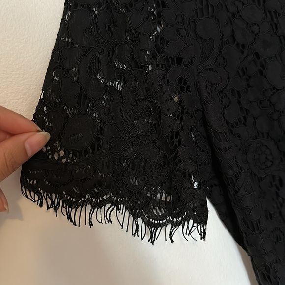 Dynamite Black lace Shirt with back golden buttons - Picture 4 of 9